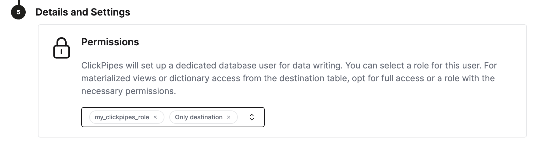 Назначение пользовательской роли